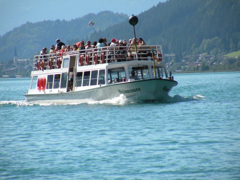 Boat cruise at lake Weissensee