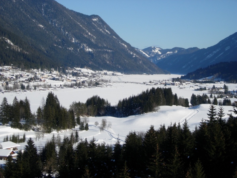 Sicht über den Weissensee